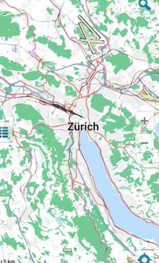 Carte de Zurich hors-ligne 1