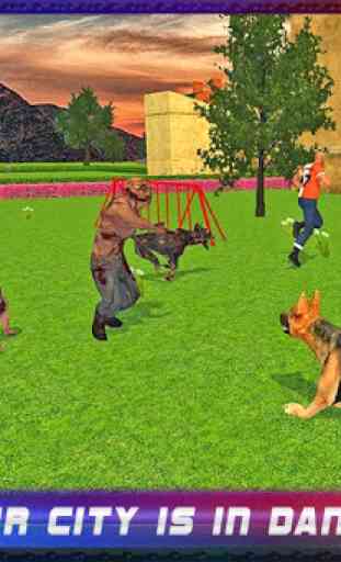 chien  police vs zombies morts 3