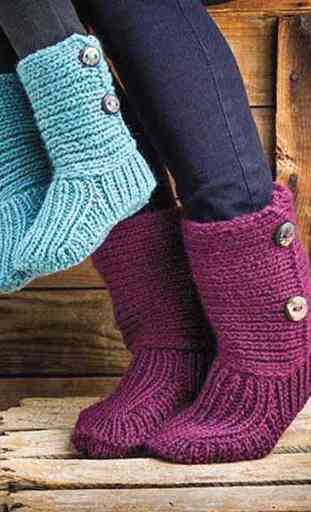DIY Crochet Femmes chaussons 2