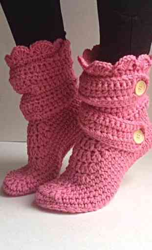 DIY Crochet Femmes chaussons 3