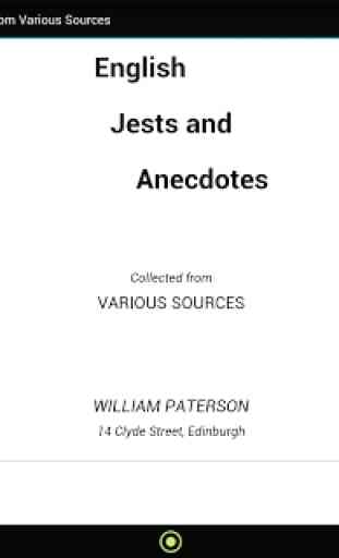English Jests and Anecdotes 4