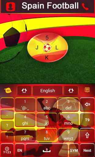 Football Spain Keyboard Theme 3