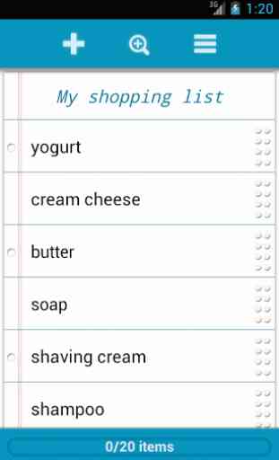 Grocery List 1