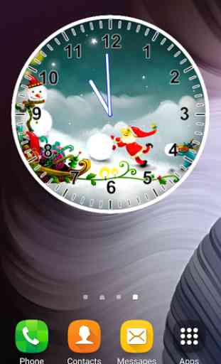 Père Noël Horloge Analogique 2