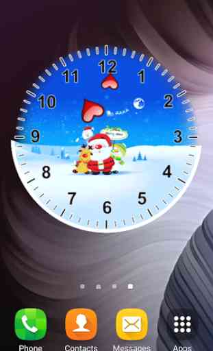 Père Noël Horloge Analogique 3