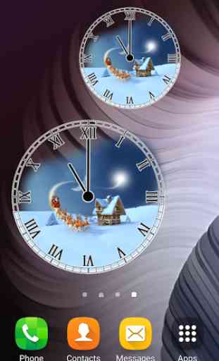 Père Noël Horloge Analogique 4