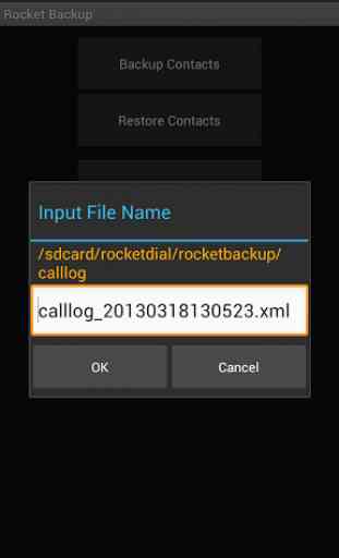 Rocket Backup (SMS&Contacts) 3