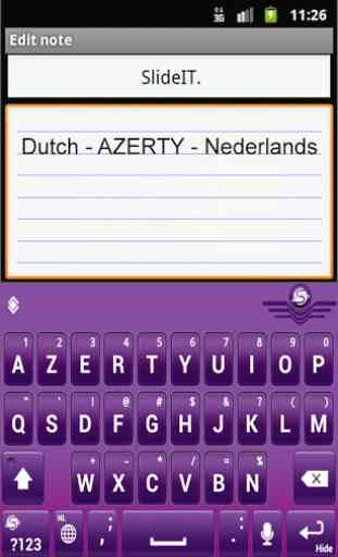 SlideIT Dutch AZERTY Pack 2