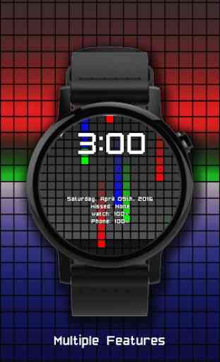 Wear Watch Face: Color Pixel 1