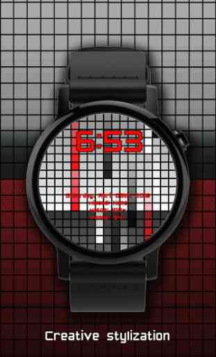 Wear Watch Face: Color Pixel 3