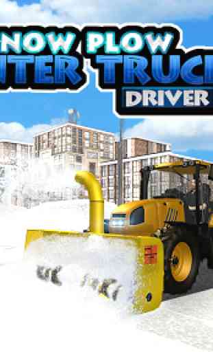 Winter Snow Plow Truck Driver 1
