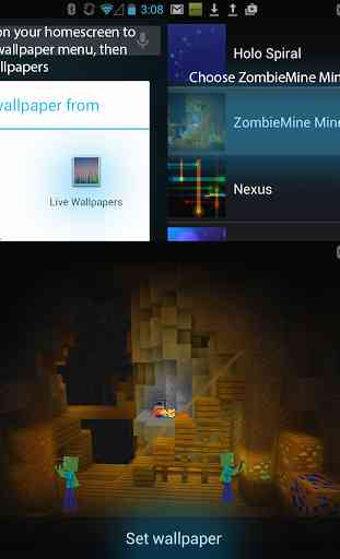 ZombieMine Minecraft Wallpaper 1