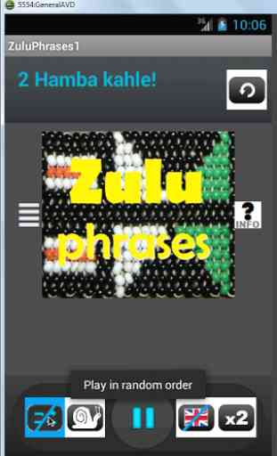 Zulu Phrases language tutor 1