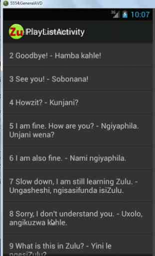 Zulu Phrases language tutor 2