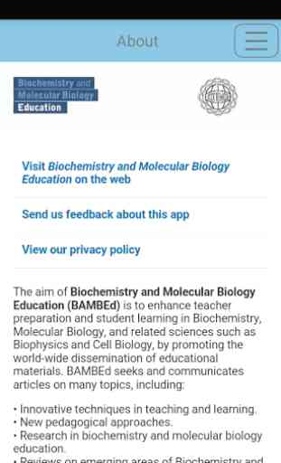 Biochem and Mol Biology Edu 1