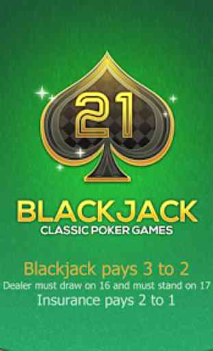 Black Jack Jeu gratuit - 21 1