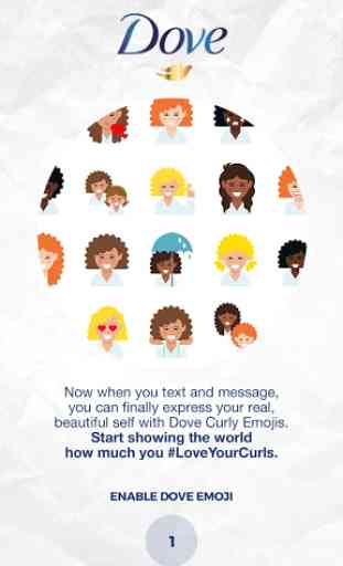 Dove Love Your Curls Emojis 1