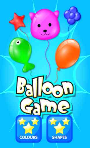 Kids Color Shape Balloon Game 1