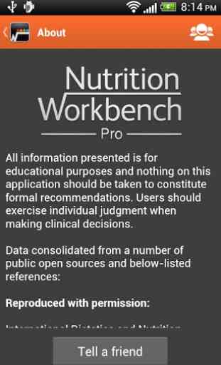 Nutrition Workbench PRO 1