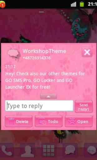 Rose 2 GO SMS PRO Theme 3