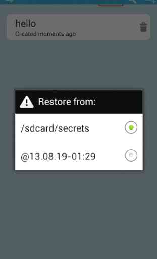 Secret: Password vault 4