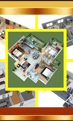 3D Modular Home Floor Plan 1