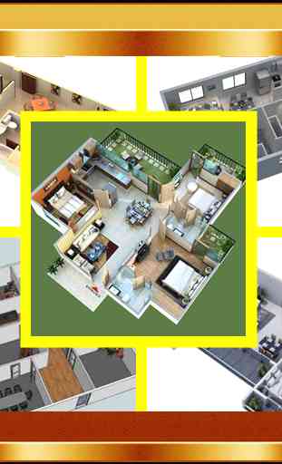 3D Modular Home Floor Plan 4