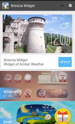 Brescia weather widget/clock 3