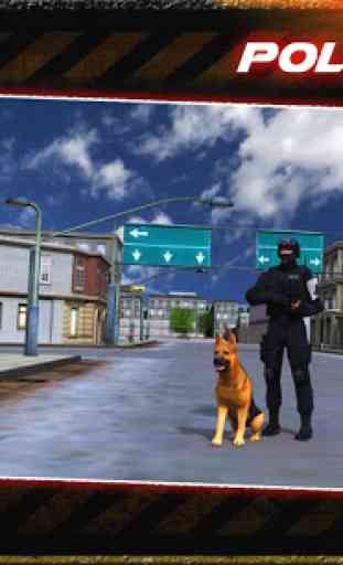 délit ville police chien chase 1