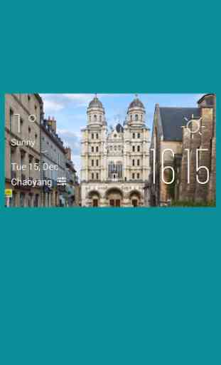 Dijon weather widget/clock 1