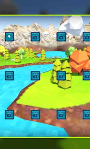 Dino Hunting: Cube World 3D 2