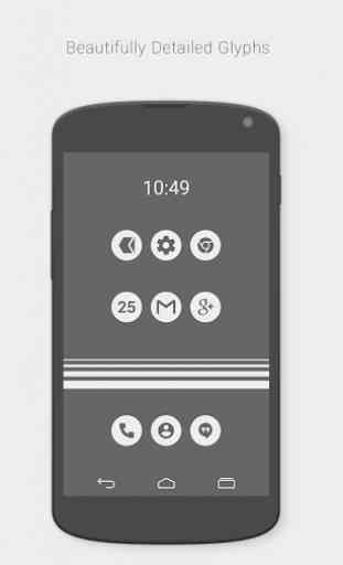 FlatCons White Icon Pack 1