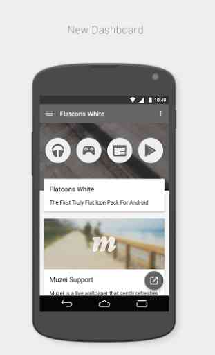 FlatCons White Icon Pack 2