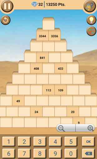 Sapphire Pyramid: Numbers Game 4