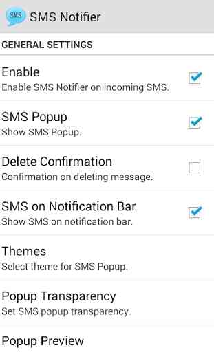 SMS Notifier (SMS Popup) 2