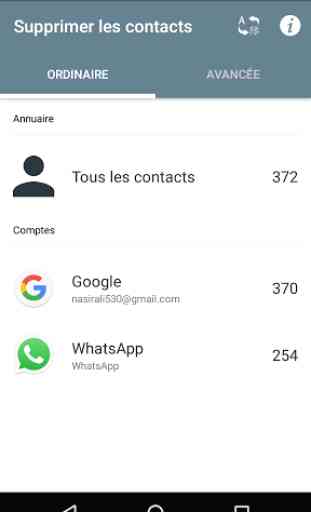 Supprimer tous contacts 2