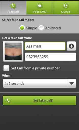 BOOM! Fake call and SMS Lite 2