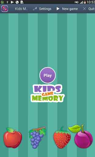 Correspondant Mémoire Kid Game 1