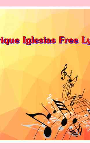 enrique Iglesias Free Lyrics 1
