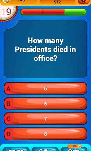 États-Unis Présidents Quiz 4