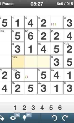 Mathdoku+ Sudoku Style Puzzle 1