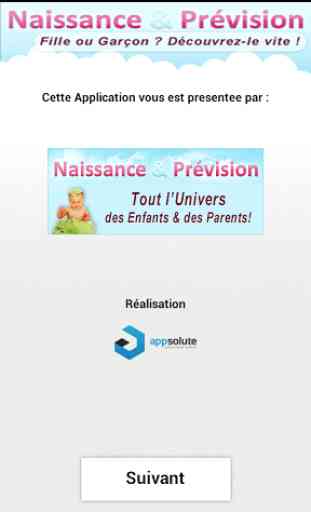 Naissance & Prévision 1