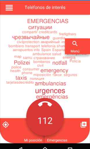 Numéros d'urgence en Espagne 1