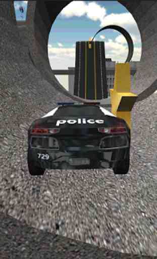 Police, voiture, conduite, 3D 4
