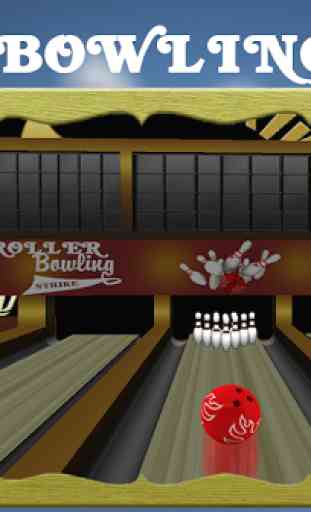 Rouleau Strike au bowling 3D 1