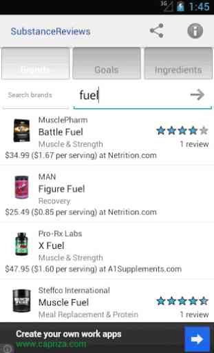 Supplement Reviews for Android 2