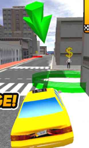 Taxi Driver Duty Ville jeu 3D 1