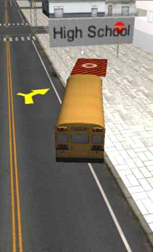 3D chauffeur de bus scolaire 3