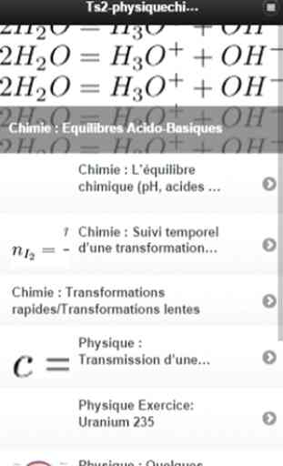 Antiseche Physique-Chimie TS 1