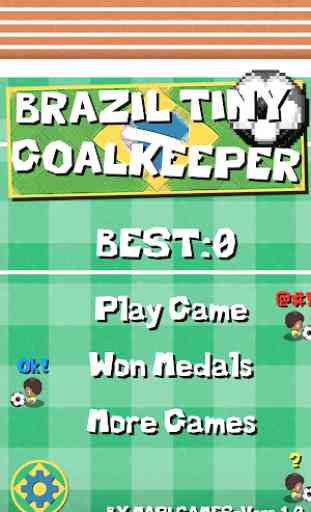 Brazil Tiny Goalkeeper 1